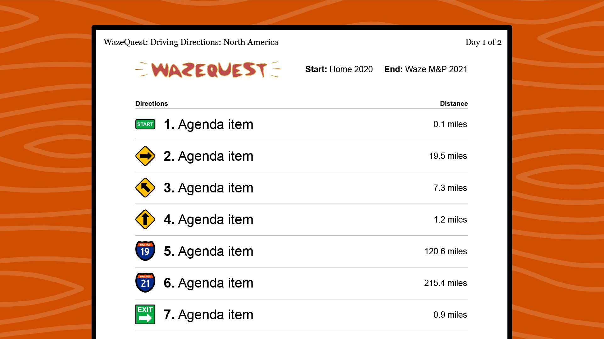 Waze M&P_Agenda
